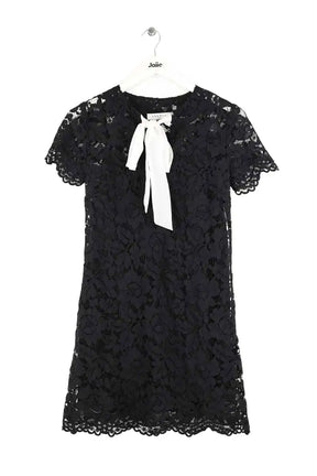 Robe Sandro Noir en Synthétique, taille S - Seconde Main
