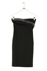 Robe Sandro Noir en Synthétique, taille S - Seconde Main