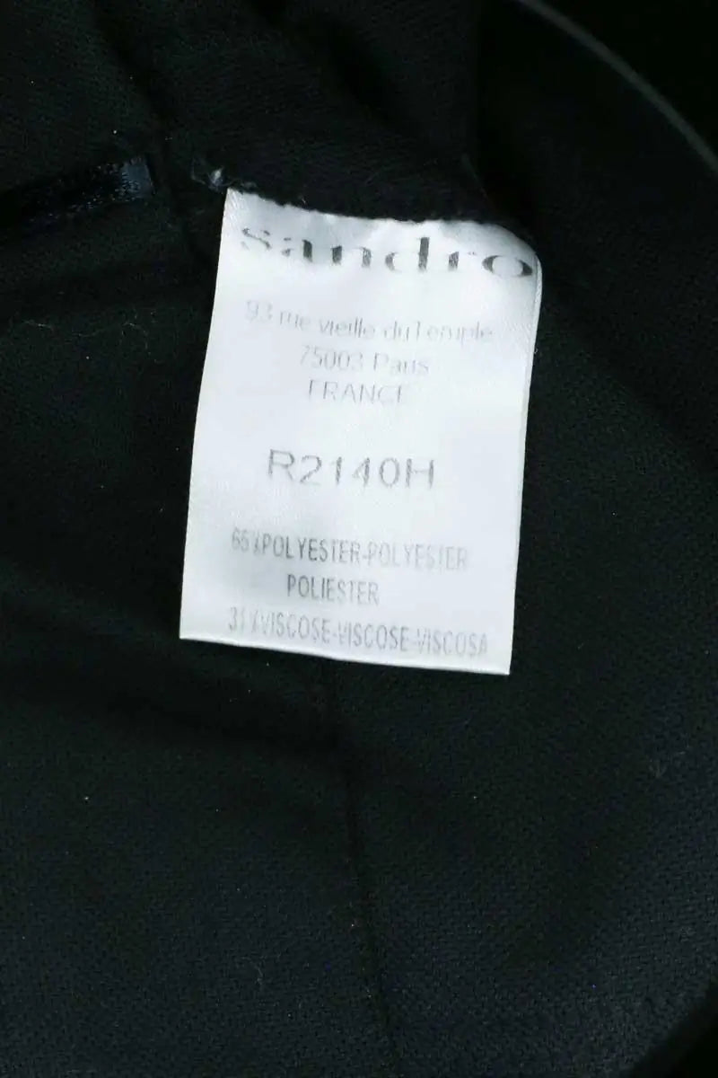 Robe Sandro Noir en Synthétique