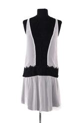 Robe Sandro Noir en Synthétique, taille S - Seconde Main