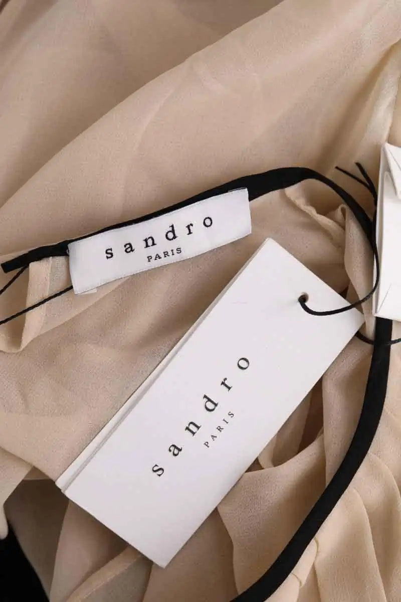 Robe Sandro Noir en Synthétique