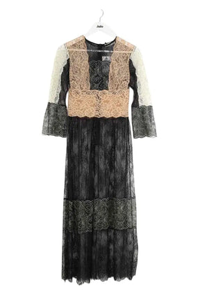 Robe Sandro Noir en Synthétique, taille S - Seconde Main