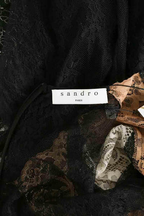 Robe Sandro Noir en Synthétique