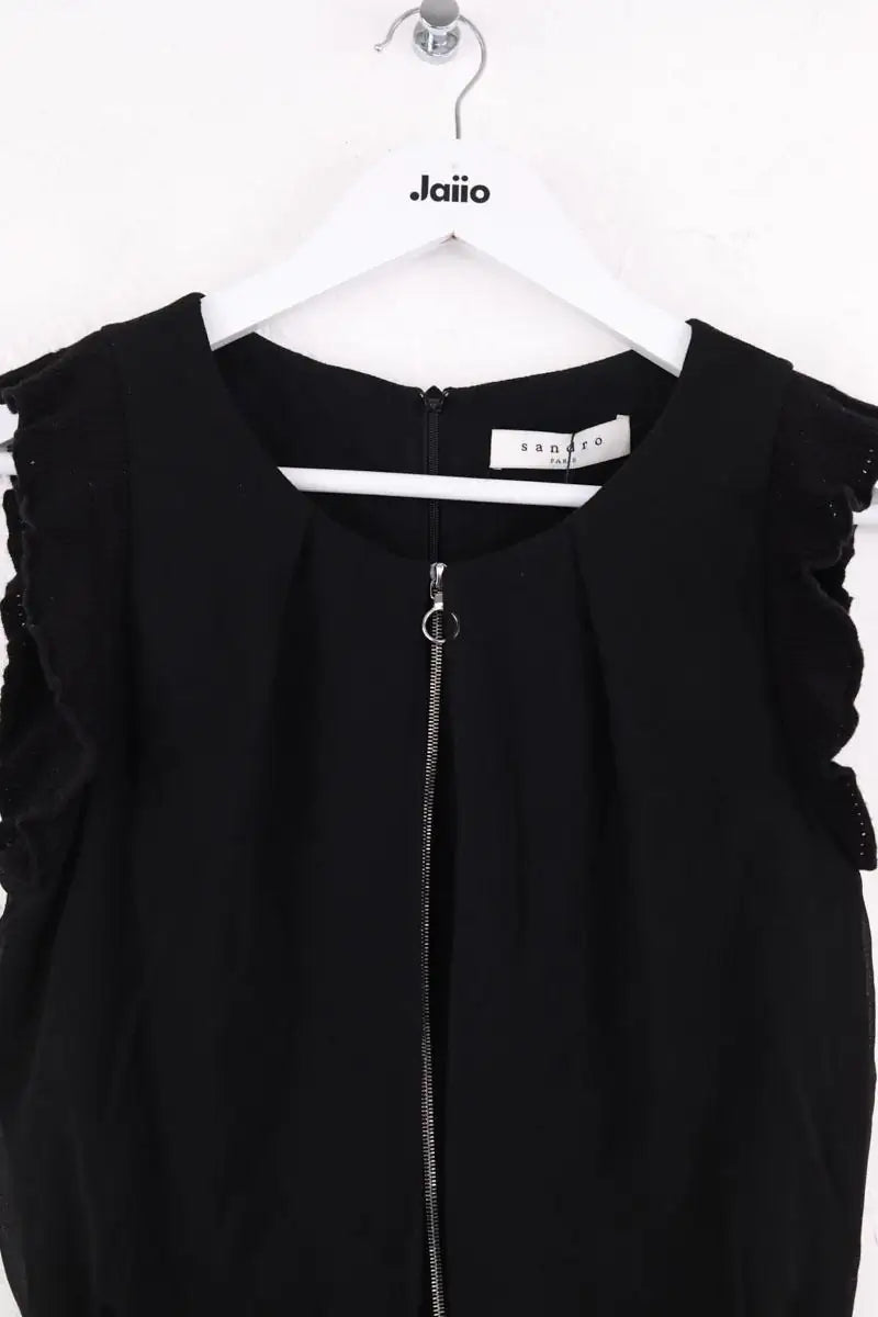 Robe Sandro Noir en Synthétique