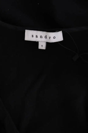Robe Sandro Noir en Synthétique