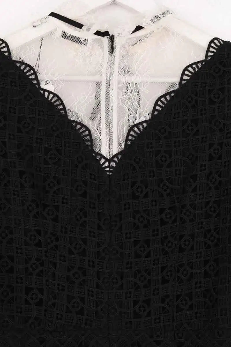 Robe Sandro Noir en Synthétique