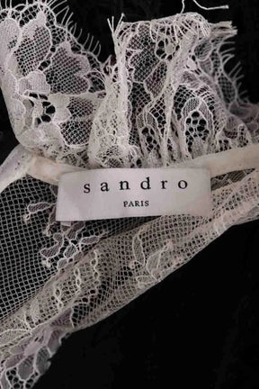 Robe Sandro Noir en Synthétique