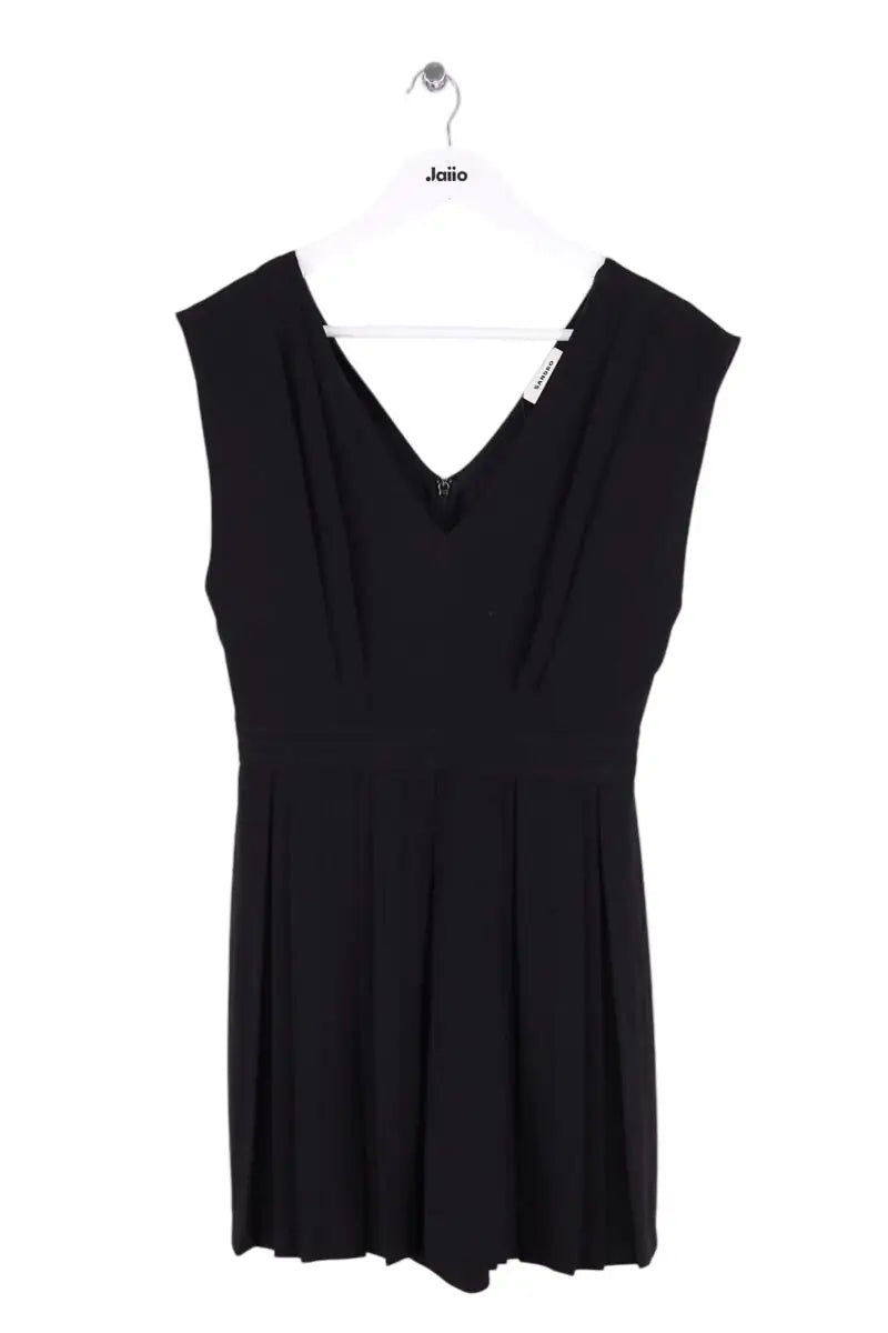 Robe Sandro Noir en Synthétique, taille S - Seconde Main