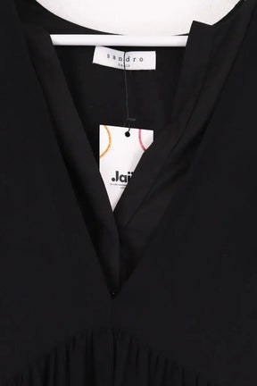 Robe Sandro Noir en Synthétique