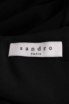 Robe Sandro Noir en Synthétique