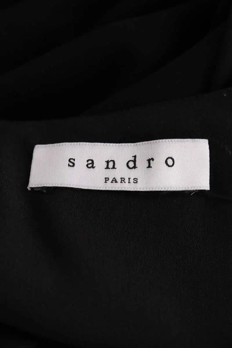 Robe Sandro Noir en Synthétique