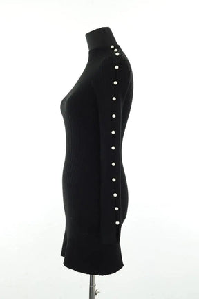 Robe Sandro Noir en Synthétique