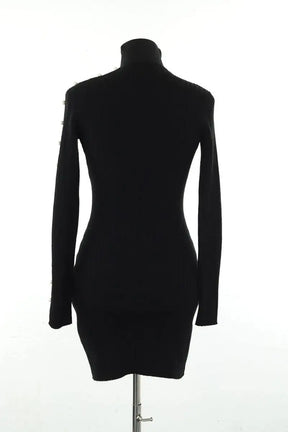 Robe Sandro Noir en Synthétique