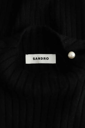 Robe Sandro Noir en Synthétique