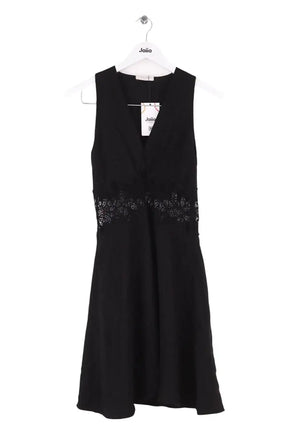 Robe Sandro Noir en Synthétique, taille XS - Seconde Main