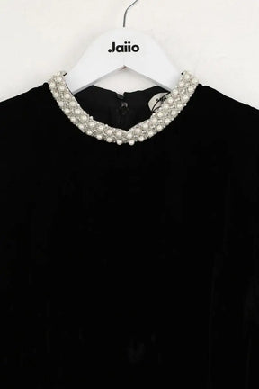 Robe Sandro Noir en Velours