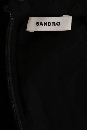Robe Sandro Noir en Velours