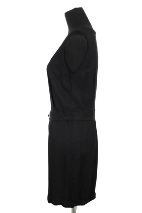 Robe Sandro Noir en Viscose