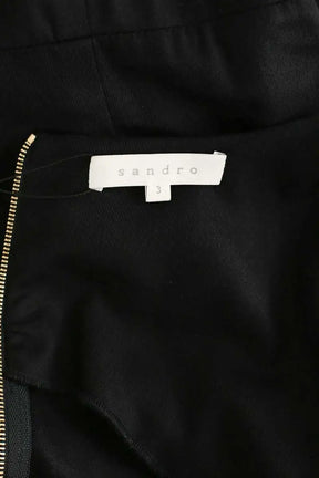 Robe Sandro Noir en Viscose
