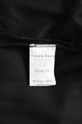 Robe Sandro Noir en Viscose