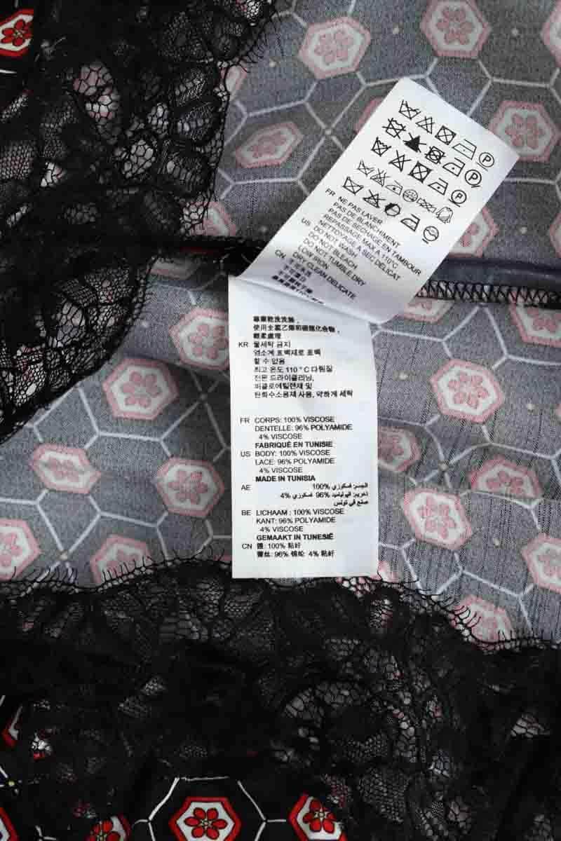 Robe Sandro Noir en Viscose