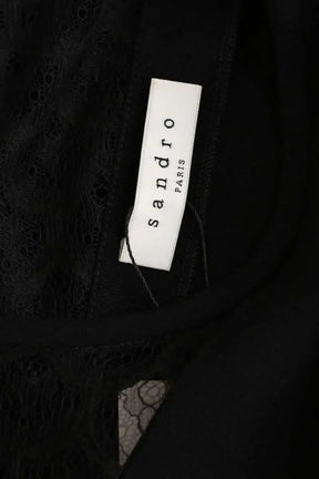 Robe Sandro Noir en Viscose