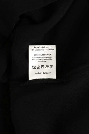Robe Sandro Noir en Viscose