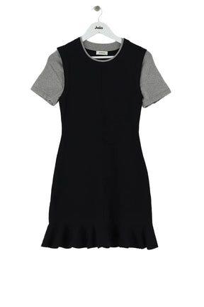 Robe Sandro Noir en Viscose, taille M - Seconde Main