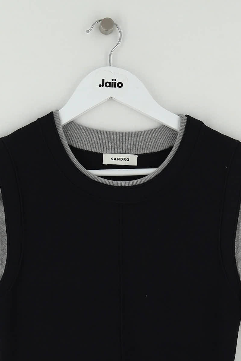 Robe Sandro Noir en Viscose