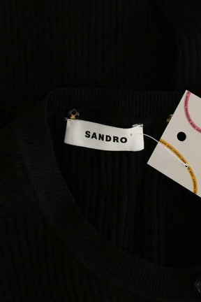 Robe Sandro Noir en Viscose