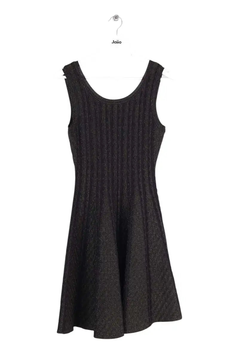 Robe Sandro Noir en Viscose, taille S - Seconde Main