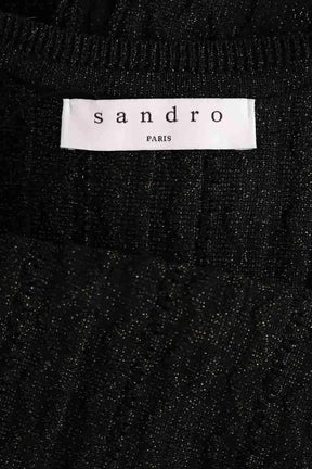 Robe Sandro Noir en Viscose