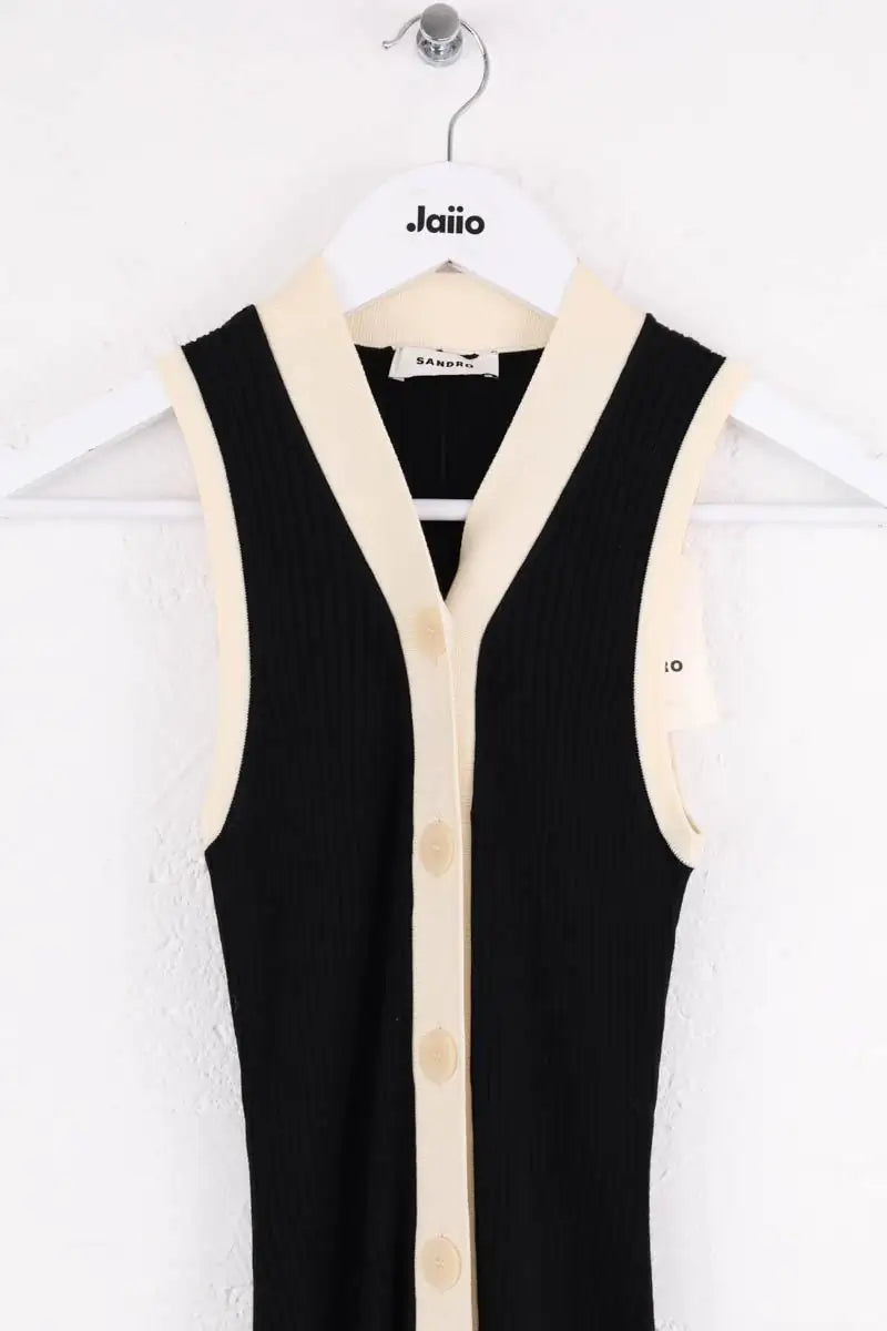 Robe Sandro Noir en Viscose