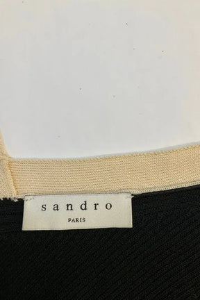 Robe Sandro Noir en Viscose