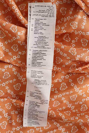 Robe Sandro Orange en Polyester