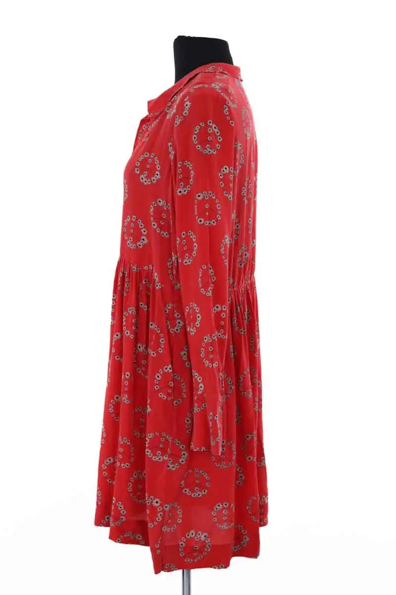 Robe Sandro Rouge en Soie