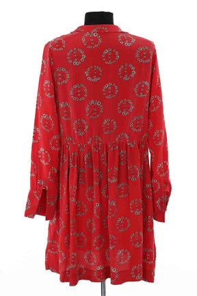 Robe Sandro Rouge en Soie