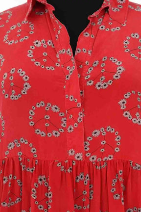 Robe Sandro Rouge en Soie