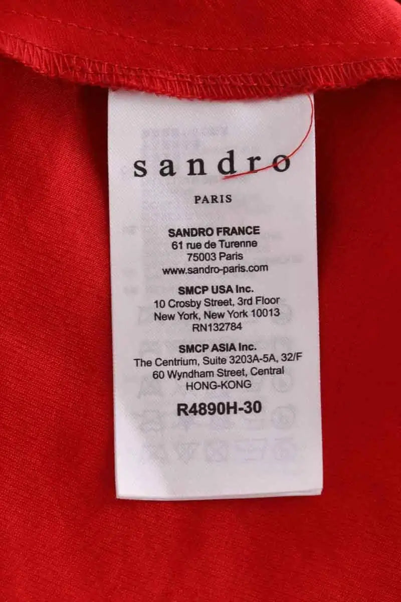 Robe Sandro Rouge en Synthétique