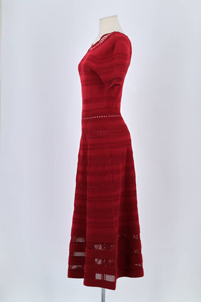 Robe Sandro Rouge en Viscose
