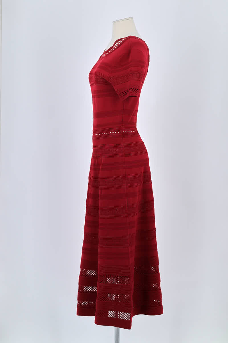 Robe Sandro Rouge en Viscose