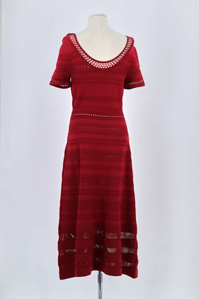 Robe Sandro Rouge en Viscose