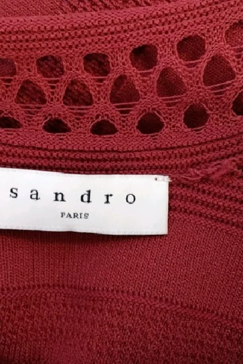 Robe Sandro Rouge en Viscose