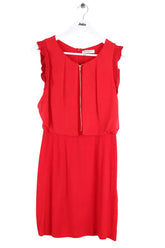 Robe Sandro Rouge en Viscose, taille M - Seconde Main
