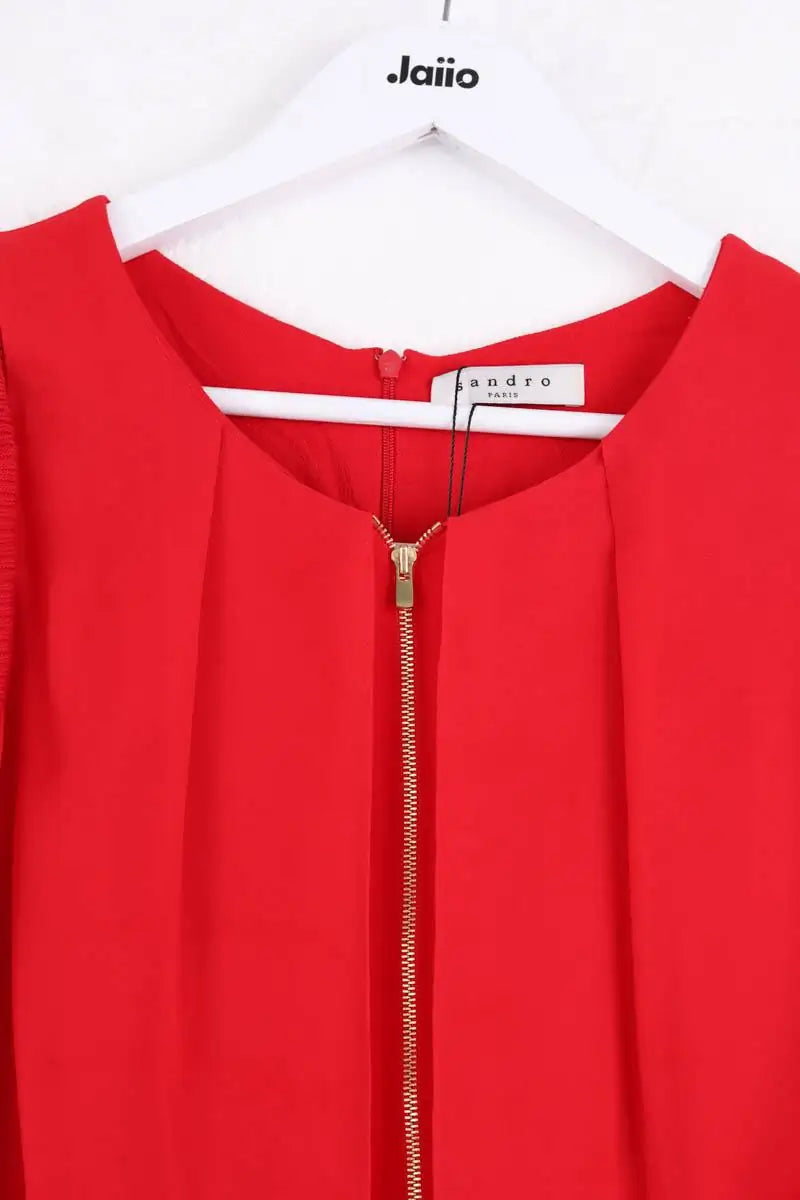 Robe Sandro Rouge en Viscose