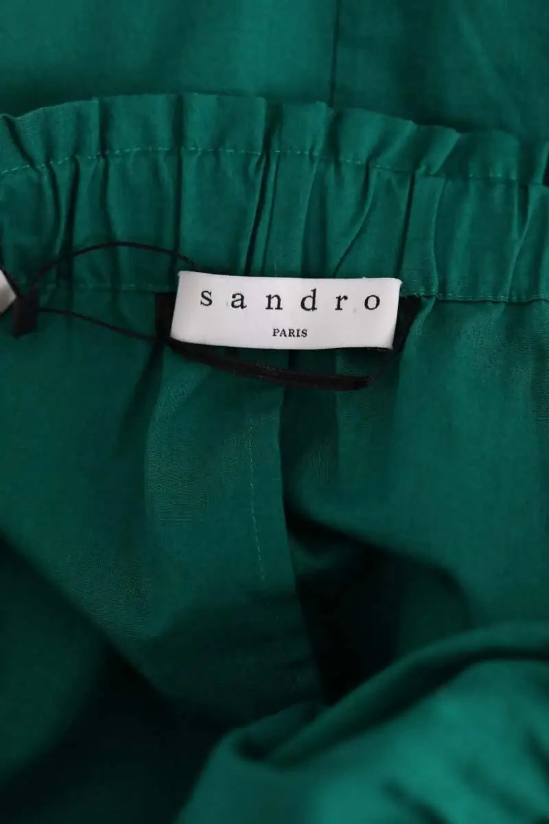 Robe Sandro Vert en Coton
