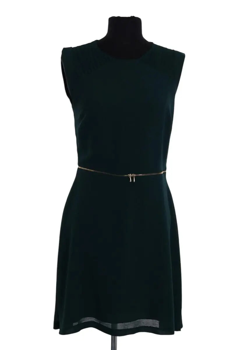 Robe Sandro Vert en Synthétique, taille S - Seconde Main