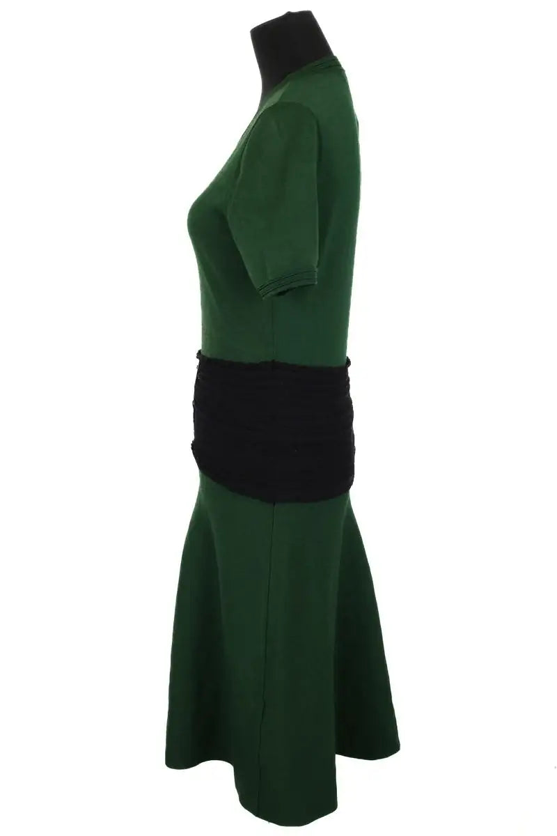 Robe Sandro Vert en Viscose