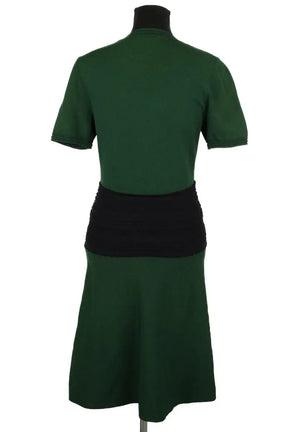 Robe Sandro Vert en Viscose