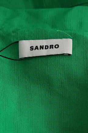 Robe Sandro Vert en Viscose